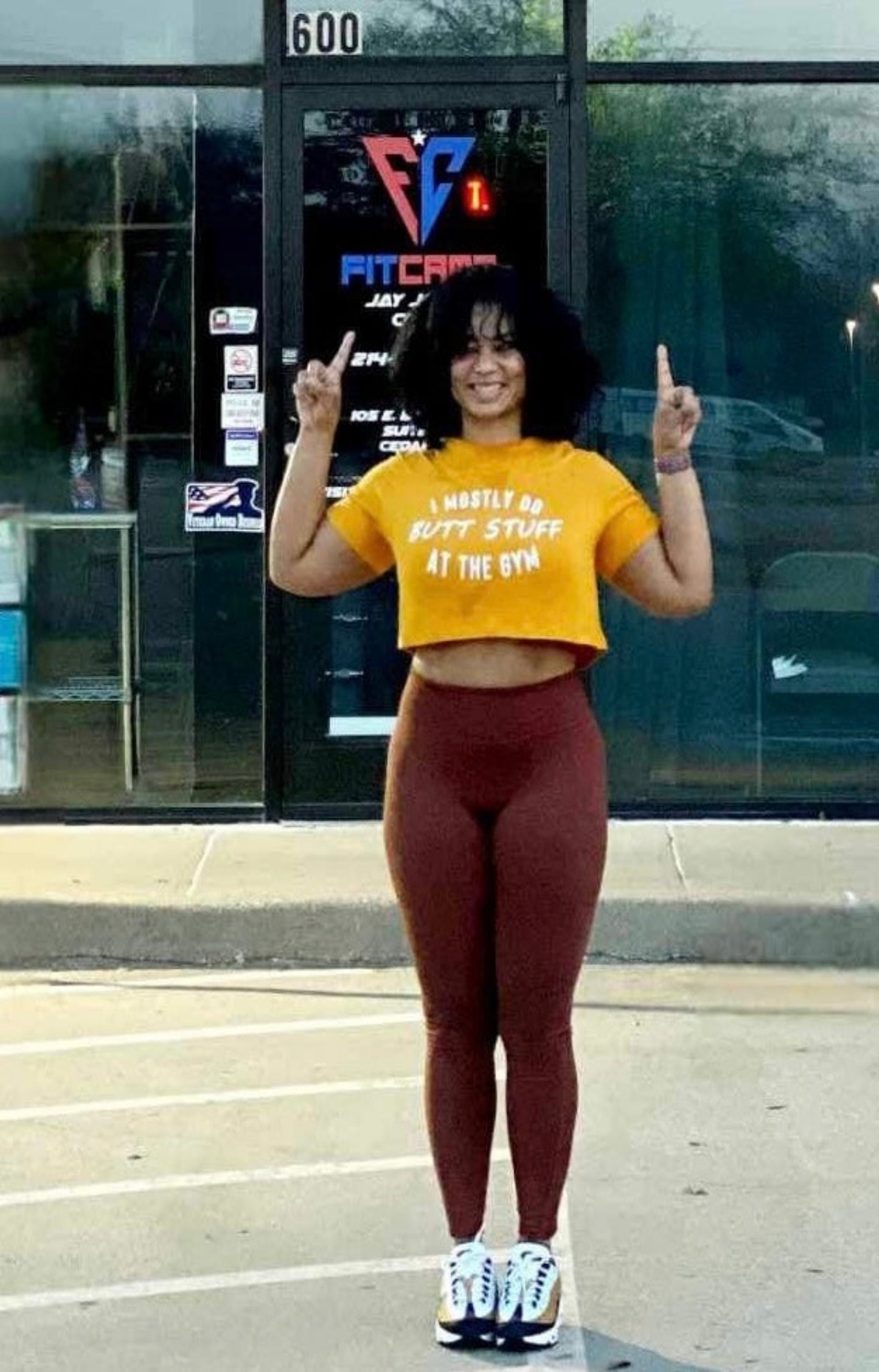 I Mostly Do Butt Stuff At The Gym- JJ FitCamp - Crop