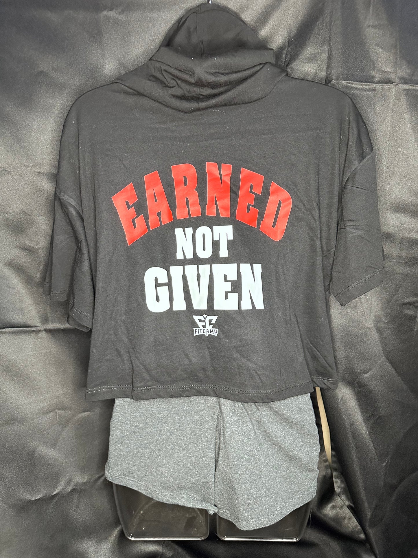 EARNED NOT GIVEN- JJFit Camp- Crop Top