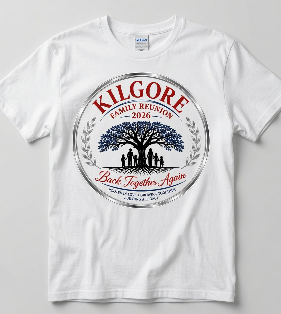 Kilgore Family Reunion T-Shirt Order