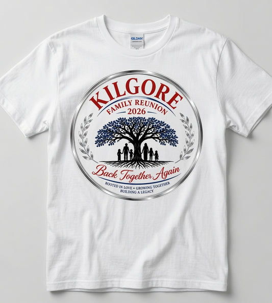 Kilgore Family Reunion T-Shirt Order